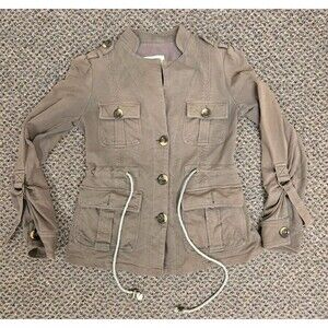 Sanctuary Clothing Utility Jacket Button Up Brown (Women's Small)